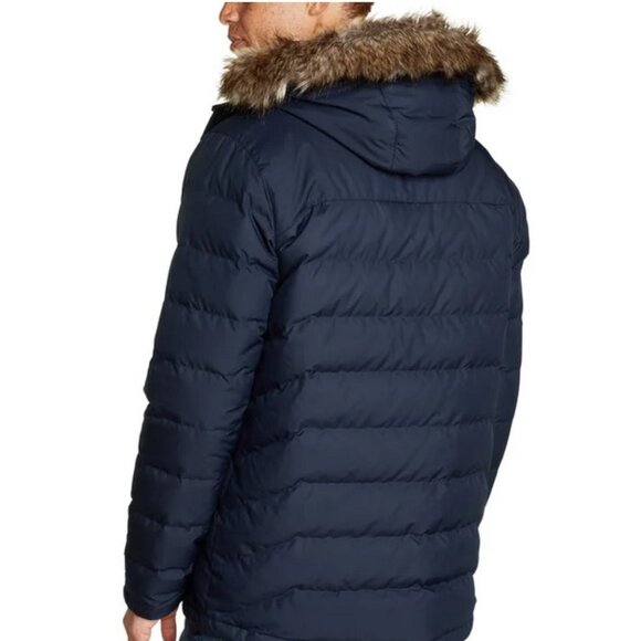 Eddie Bauer Men's 650 Fill Down Parka Blue Size S/M/L/XL NEW - Picture 6 of 7